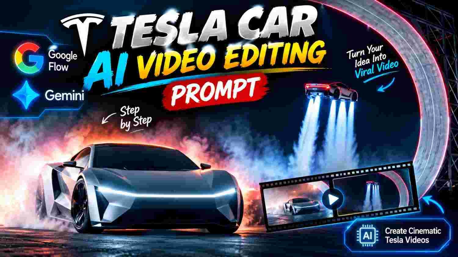 How To Create Tesla Car AI Video Editing Prompt